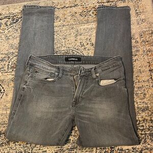 Express Gray Denim Jeans